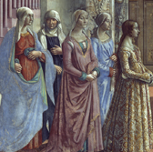 Florentine ladies fresco - Florence